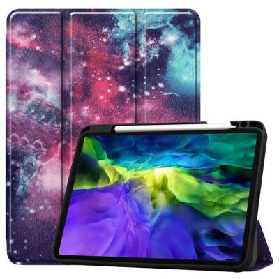 China ipad pro 11 for ipad pro 11 case leather shockproof silica gel tablet cover case custom printed pattern soft shell with pen slot for sale