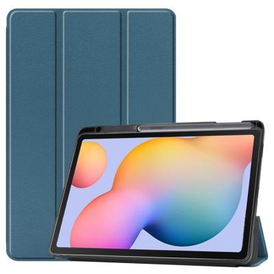 China PU For Samsung Galaxy Tab S6 Lite SM-P610/P615 Smart Auto Shockproof Silica Gel Tablet Case Cover Leather Sleep Case for sale