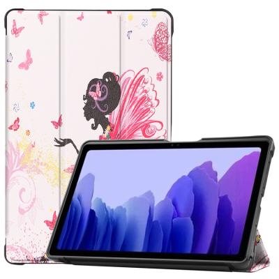 China PU For Samsung A7 2020 Flat Pad T500 Leather Case Shockproof Leather Case For Tablet Custom Printed Soft Pattern Silica Gel Shell for sale