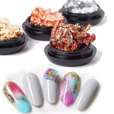 China Nail foil sticker; Japanese style 4 colors gold silver nail foil sticker decoration nail transfer sticker for sale