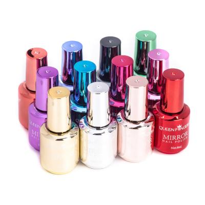 China Mirror Gel Nail Polish Newby Brand Nail Art Gel Mirror Effect Colors Logo Custom Nail Polish for sale