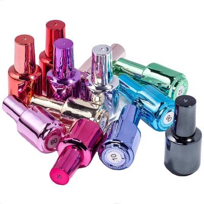 China Empty mirror gel nail polish bottle private label chrome mirror effect gel nail polish bottle for sale