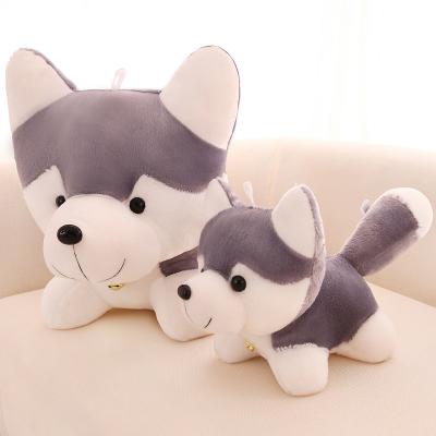 China High Quality Casual Gift Fashion Erha Small Gray Dog Doll Stuffed Toy Soft Lying Boy Girl Gift for sale