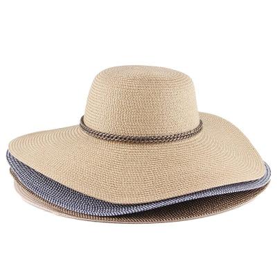 China High Quality New Summer Fashion Panama Straw Hat Outdoor Beach Casual Hat Sun Protection Eco-friendly Sun Hat UV Protection for sale