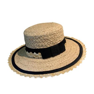 China Outdoor Sun Protection French Custom Made Straw Hat Eco-Friendly New Summer And Sun UV Protection Hat High Quality Beach Casual Hat for sale