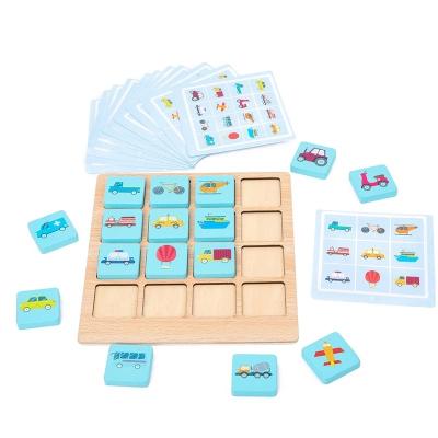 China Montessuo Advantage Wisdom Board Game Photo Children's Toy G Brain Early Education Wooden Learning Flash Chess Children's Memory Gift for sale