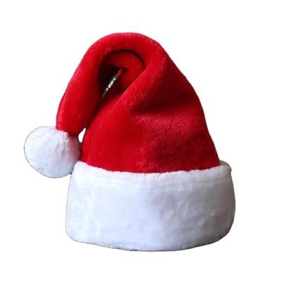 China Wholesale Eco-Friendly Winter Knitted Hat Christmas Stocking Decorations Santa Hat Plush Christmas Hat For Kids And Adults for sale