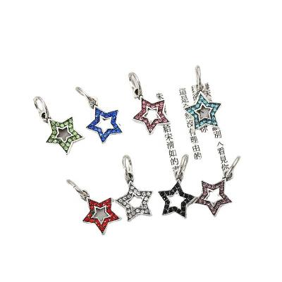 China 2022 Wholesale Woman Accessories Environmentally Friendly Sensitive Pendant To Make Diy Charm Bracelet Necklace Star Shape Pendent for sale