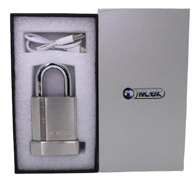 China Hot Sale Environmental MOK outdoor padlock manufacturer high security tuya app fingerprint wifi smart padlock for sale