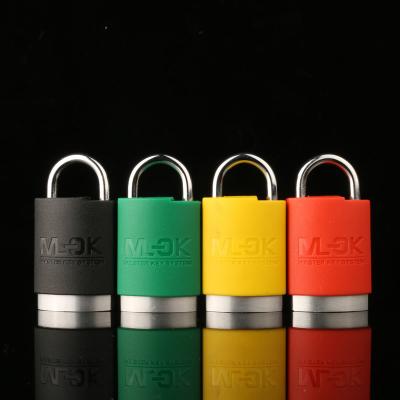 China Outdoor/indoor/extreme weather project. MOK W203 High Security Padlock Plastic Cover Tri Circle Seal Brass Management Padlock for sale