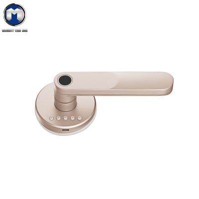 China Wooden door 50 years service life of keyless smart door lock fingerprint gold zinc alloy anti-theft waterproof lock for sale