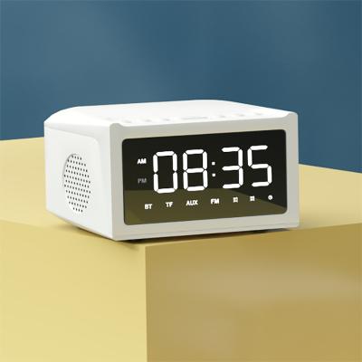 China Digital Visual Multifunction Alarm Clock Portable Call Blue-tooth Speaker with Digital LED Display, Fm Alarm Clock with Wireless Charging for sale