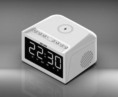 China Amazon Hot Sale 2022 Super High Fidelity Wireless Home Portable Stereo Super Bass Speaker HF18 Phone Function Smart Speaker With Alarm Clock for sale