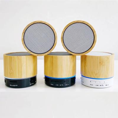 China No Manufacturer Hot Sale Wooden Portable HiFi Stereo Mini Speaker Wireless BT Subwoofer Bamboo Support Fm USB for sale