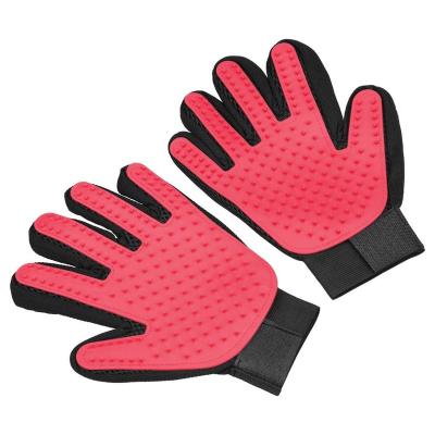 China Sustainable Silicone Pet Grooming Deshedding Massage Bathing Gloves for sale