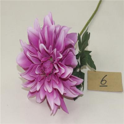 China 2020 Ceremony Lasted Wholesale Single Artificial Flowers Dahlia For Decorative Flowers for sale