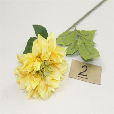 China Artificial Single Ceremony Dahlia Flower For Gave Decor for sale