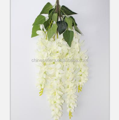 China High quality silk artificial flowers for wedding decoration materials flower wisteria for sale