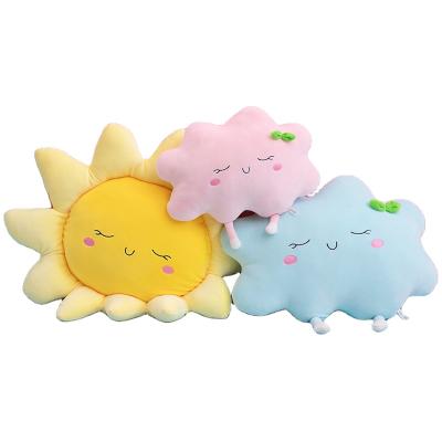 China Anti-Static Wholesale Custom Logo Sun/Clouds Sit Soft Plush Toy Sofa Cushion Children Safety Decoration OEM for sale