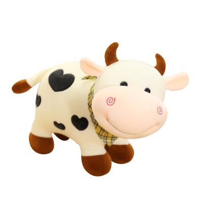 China Promotional Christmas Gift Plush Stuffed Cute Animal Soft Toy Doll Cattle Cow Soft Toys Custom Stuffed Plush Cattle Toys for sale