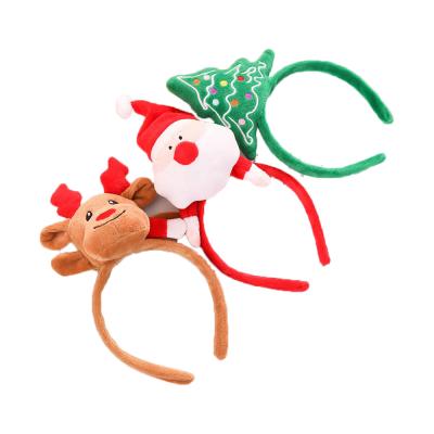 China European and American Style Cartoon Christmas Holiday Party Decoration Christmas Deer Reindeer Headband and Forest Hairpin Antlers for sale