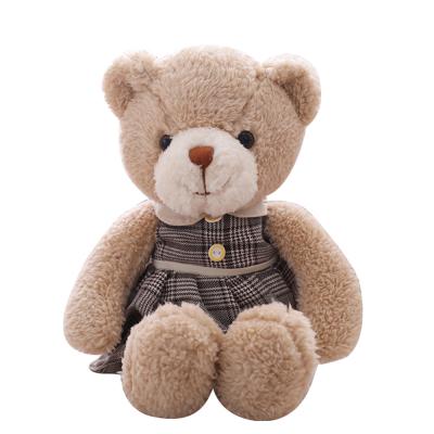 China Soft Stuffed Plush Teddy Bear Gift Toys With Plush Dress Plush Toy For Girl Gift for sale