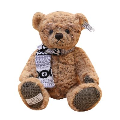 China New Design Plush Toy 2020 Custom Teddy Bear Custom Plush Toys Stuffed Animals With Soft Scarf Fabric For Kids For Christmas Gifts for sale