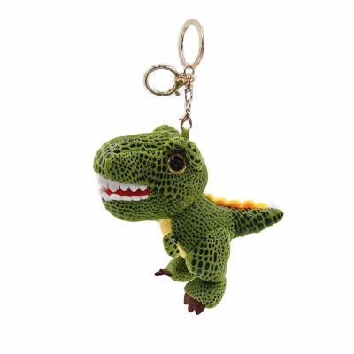 China 2020 Custom Plush Toy Wholesale Custom Logo Dinosaur Key Chain Cute Personality Car Key Chain Pendant Hanging Gift for sale