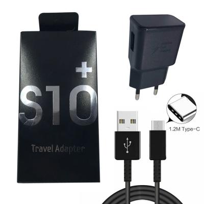 China Good popular factory price S10 fast charger usb type C data cable in one package for Samsung for sale