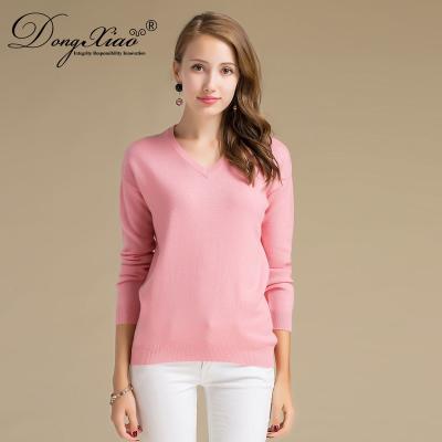 China Custom Made Winter Autumn Anti-pilling Casual Loose Round Neck Pullover Wool Sweater For Women for sale