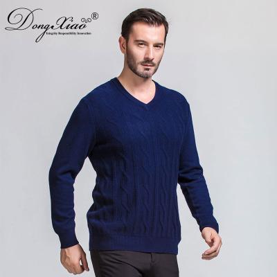 China Erdos high quality super soft sweater Anti-wrinkle men thick pure cashmere sweater for men for sale