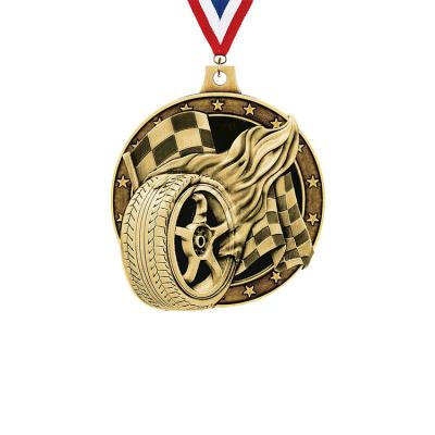 중국 USA Manuafacture Customized 3D Car Medal Wrap Champion Award Medal With Ribbon Hanger Medal Custom Car 판매용