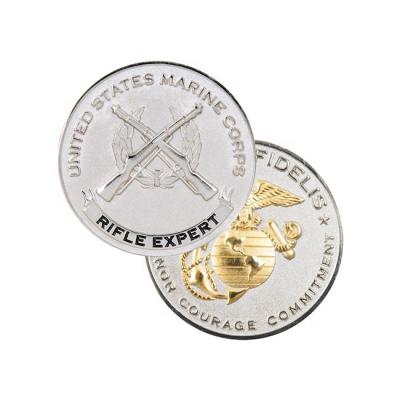 China Semper Fidelis Custom Marine Corps Challenge USMC Veteran Coins USA Miliatry USA Manuafacture 3D Gold Money Souvenir Gifts Promotion à venda