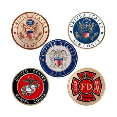 China Souvenir Gifts Promotion Manufacturer Quality Custom 3D Unique Antique Enamel Challenge Coin Silver Copper Holder for sale