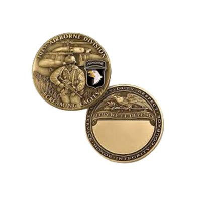 중국 Custom Airborne Paratrooper Antique Brass Military USA Air Force Souvenir Gifts Manufacturer 3D Medallion Gold Challenge Coins 판매용