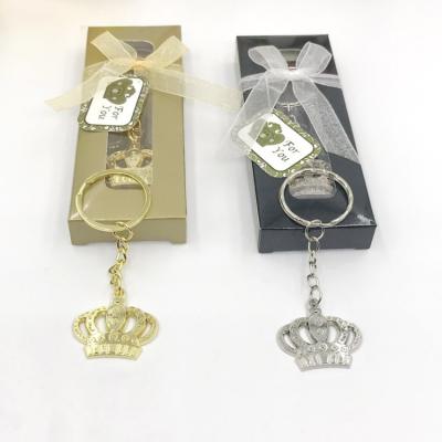 China Wholesale Souvenir Gifts Promotion Keychains Customized Holder With Box Package Lover Valentine Wedding Anniversary Gift Queen Crown Key Chain Te koop