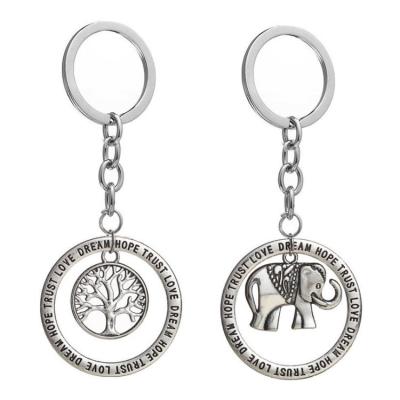 China Customized Quality Enamel Alloy Metal Keychains Holder Keychains Cute Animal Elephant Key Chain Souvenir Gifts Promotion Manufacturer Te koop