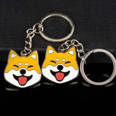 China Customized Hard Enamel Metal Keychains Holder Souvenir Gifts Manufacturer Pet Love Dog Puppy Dog Key Chain Souvenir Gifts Te koop