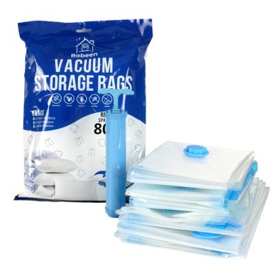 China Sustainable Factory Price Vacuum Storage Bag Space Saver Bag With Air Pump For Clothing for sale