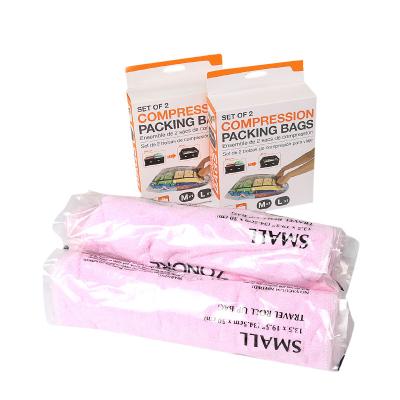 China Amazon Best Seller Sustainable Travel Roll Up Compression Vacuum Bags for sale