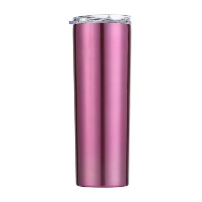 China Cheap Durable Colorful Classic Double Wall Stainless Steel Coffee Mug Beer Mug Thermal Insulated Lean Straight Mug for sale