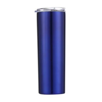 China 20 oz Double Wall Empty USA Blanks Sustainable Straight Tumbler Insulated Slim Lean Sublimation Tumbler for sale