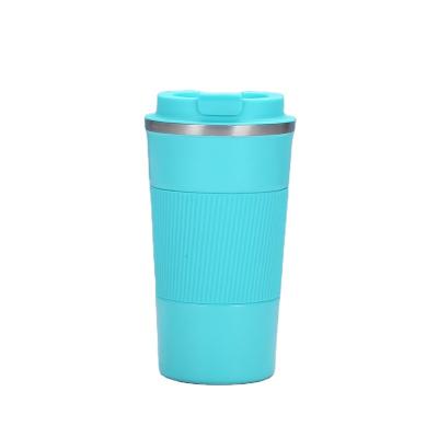 China 2022 new style 380ml viable popular coffee mug stainless steel popular insulated coffee mug with silicon rubber case for sale