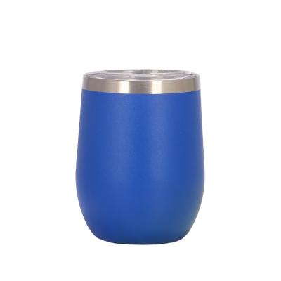 China Viable Egg Shape Cup Beer Coffee Wine Wine Mug 350ML 12OZ Stainless Steel Vacuum Cup Mugs for sale