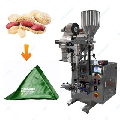 China Food Low Cost Triangle Bag Snack Packing Machine M&m Chocolate Bean Candy Filling Packing Machine for sale