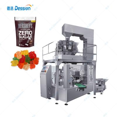 China Automatic Rotary Food Doypack Packing Machine for Premade Doy Bags with Zipper Filling and Sealing Ziplock Pouches for sale