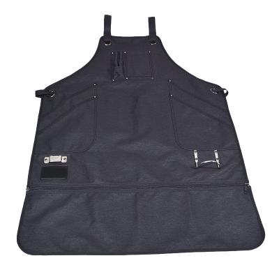 China New Arrival Customized Wholesale Good Quality Chef Apron Aprons Multifunctional Durable Canvas BBQ Cleaning Apron for sale