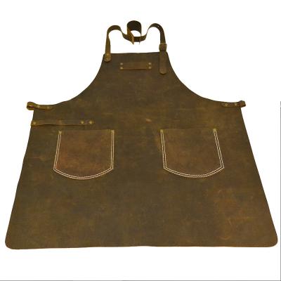 China Hot Selling Cleaning Customized Aprons Good Quality Leather Waterproof Cooking Aprons Durable Multifunctional Apron for sale