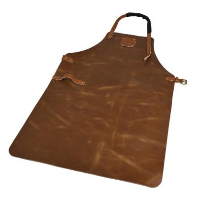 China Fashion Custom Christmas Disposable Waterproof Canvas BBQ Leather Chef Cooking Aprons Water Resistant For Kitchen for sale