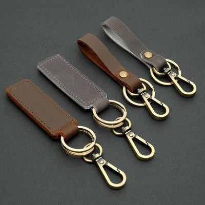 China Tool Packaging Factory Wholesale Custom Luxurious Key Chain Handmade Durable Leather Keychain for sale